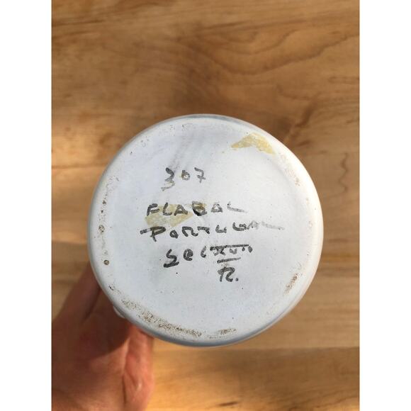 Hand Painted Ceramic Floral Design Pitcher, Portugal, Olive Oil Bottle - Picture 9 of 9